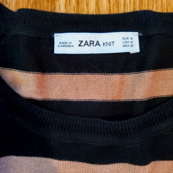Zara Striped Sweater size medium - Picture 3 of 5